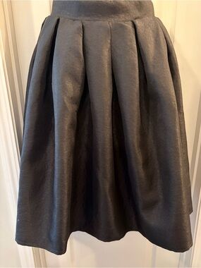 Chicwish black A-Line Pleated Midi Skirt
